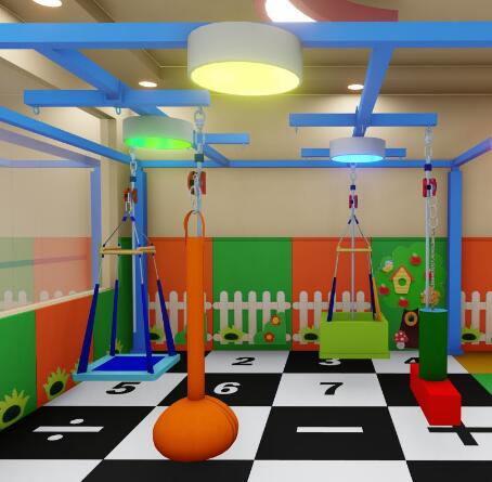 在感统训练中如何使用羊角球