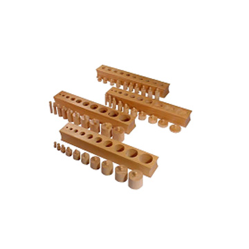 【蒙氏教具】感官教具_插座圆柱体